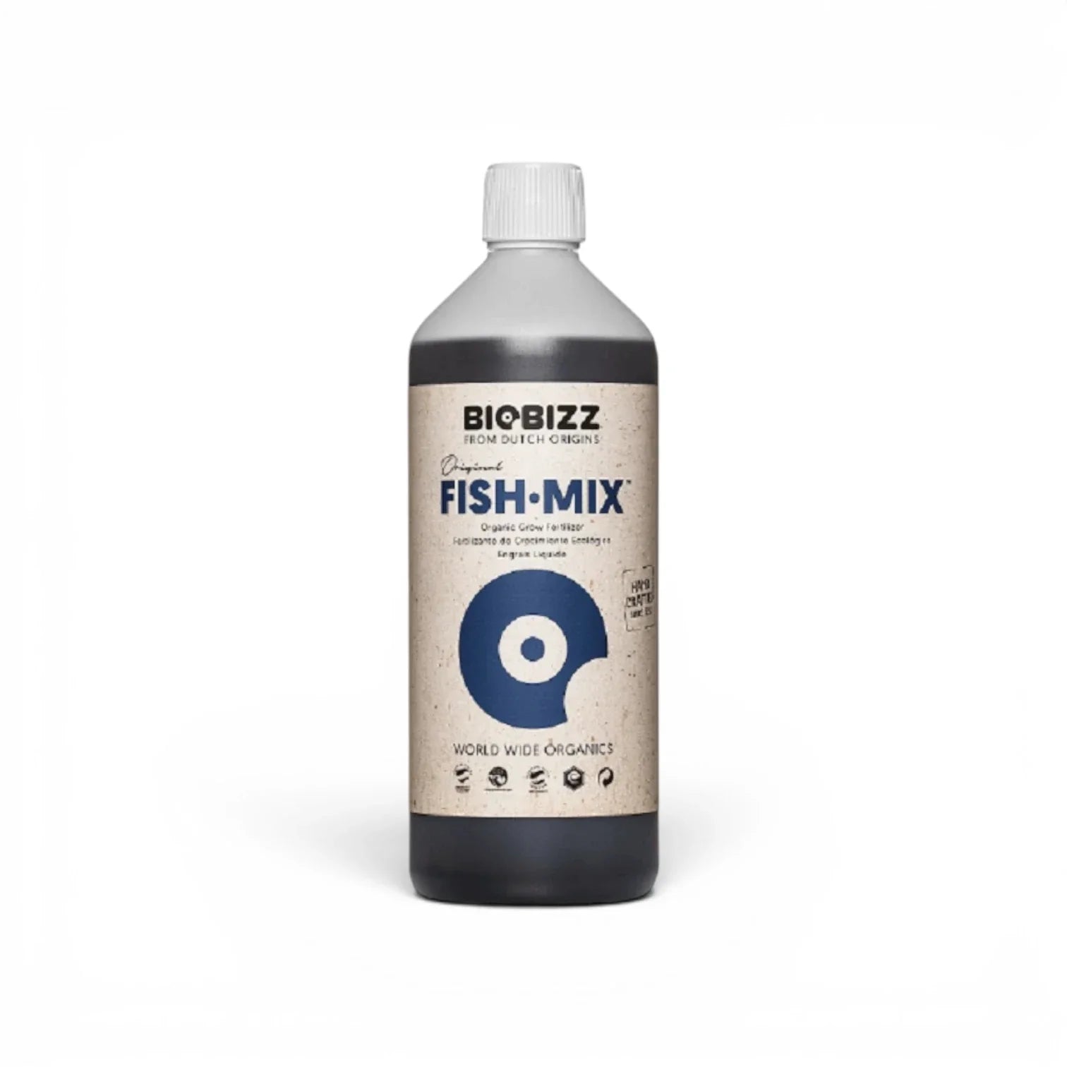 Biobizz Fish Mix 1 L bottle on a white background