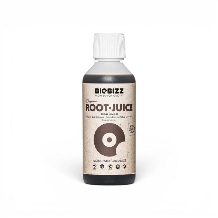 Biobizz Root Juice 250 ml bottle on a white background