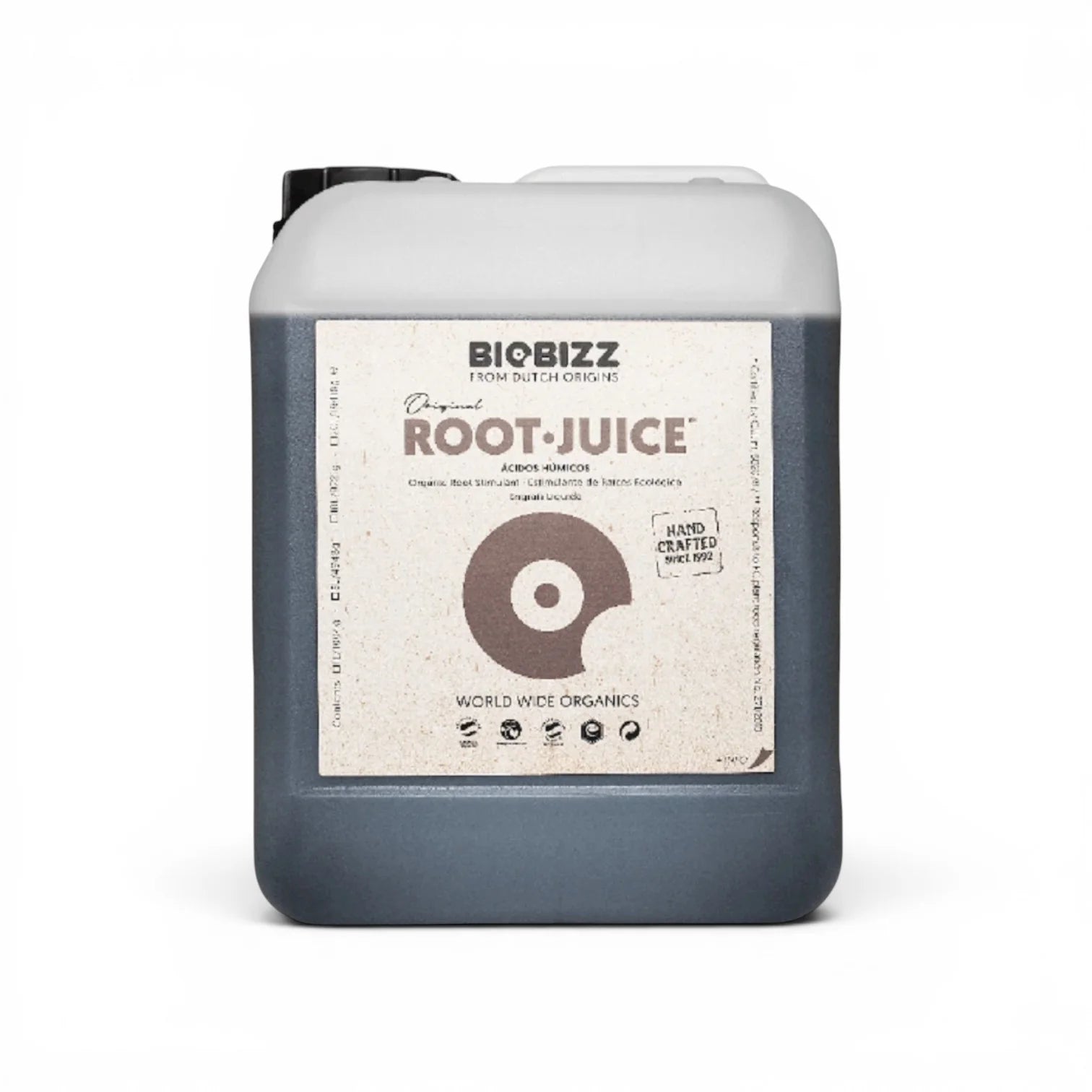 Biobizz Root Juice 5 L bottle on a white background