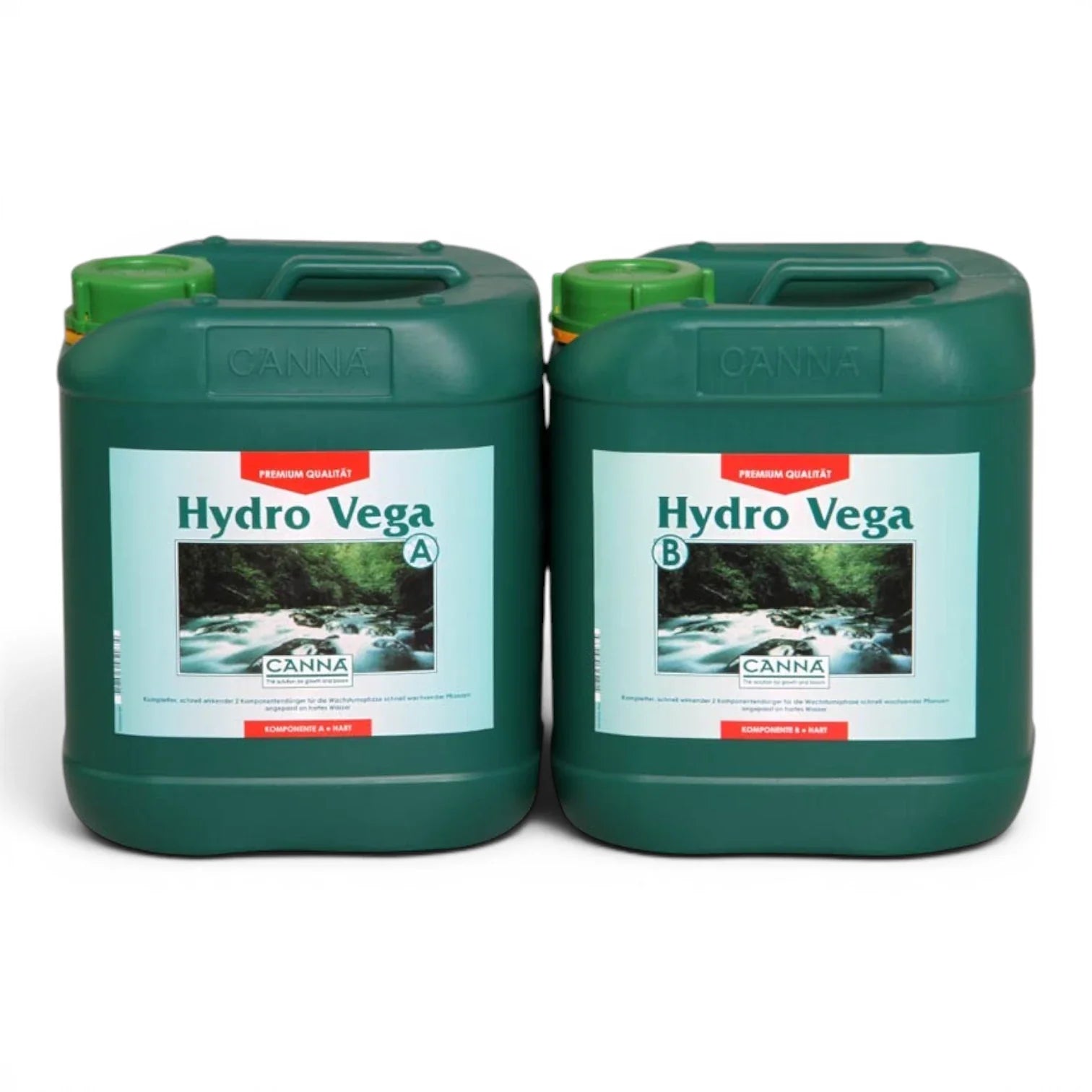 CANNA Hydro Vega A+B 10 L bottle set on a white background