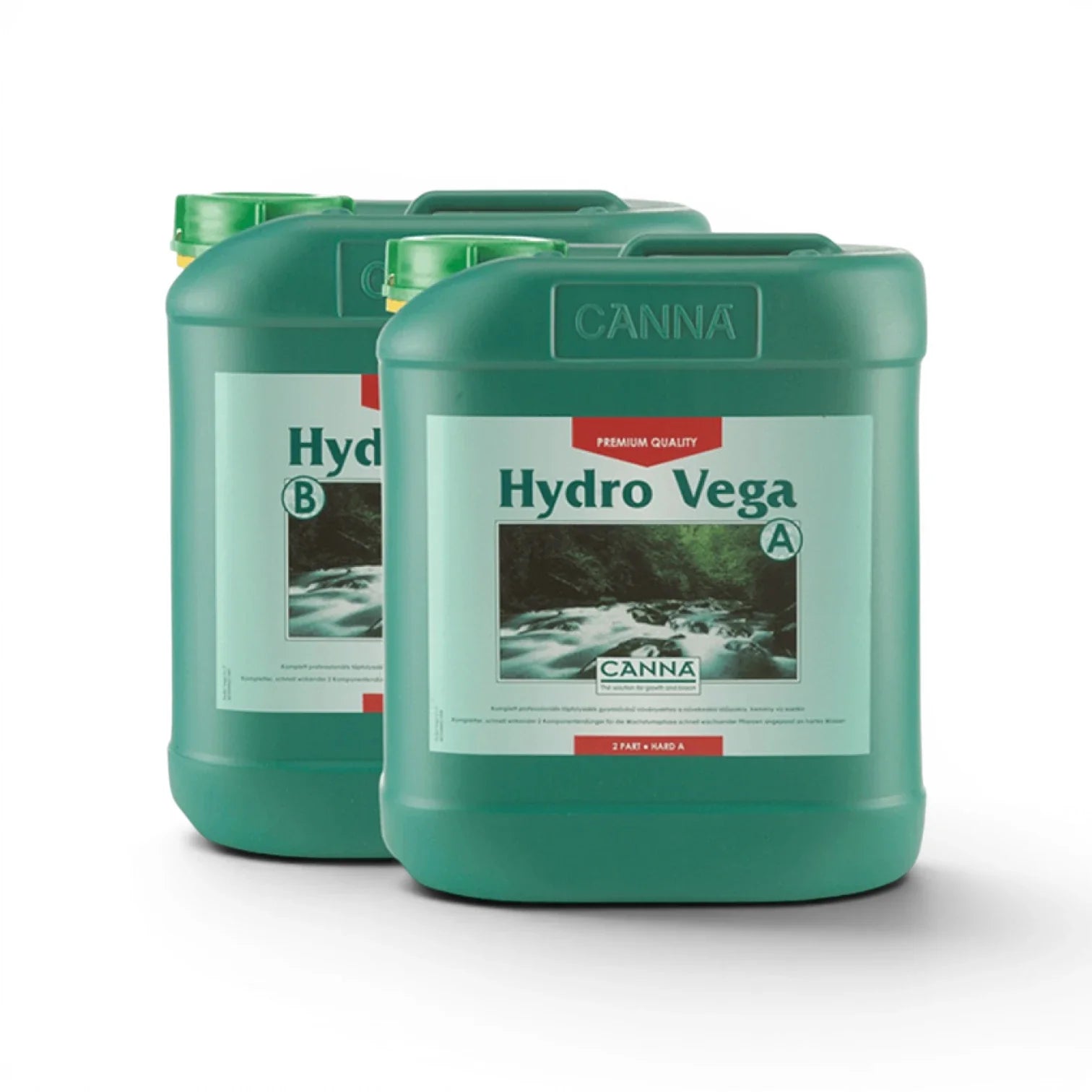 CANNA Hydro Vega A+B 5 L bottle set on a white background