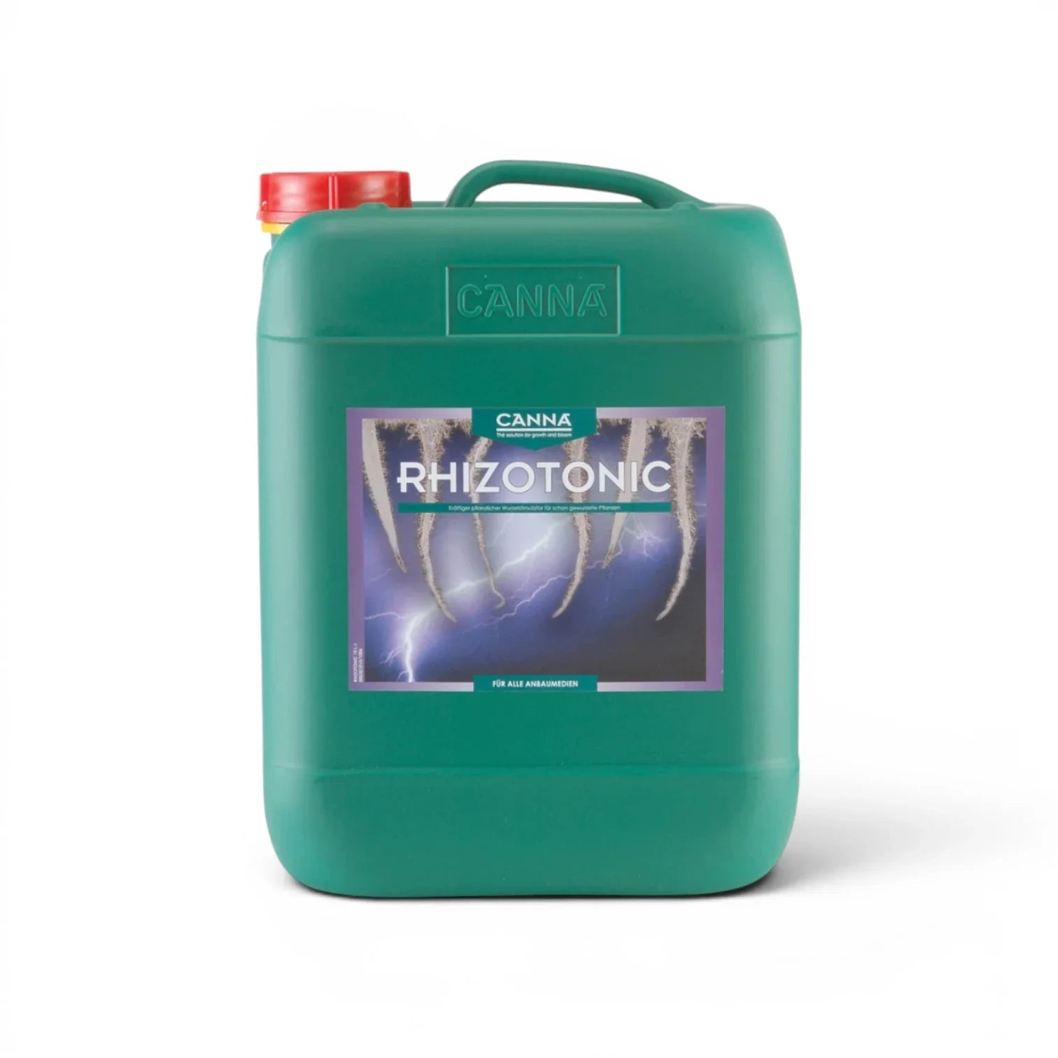 CANNA Rhizotonic 10 L bottle on a white background