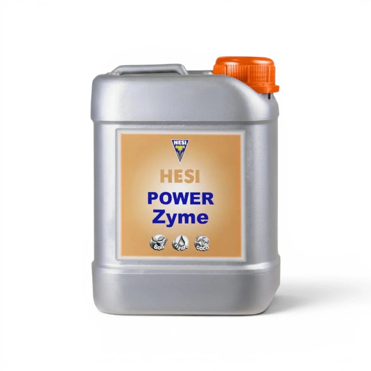 HESI PowerZyme 2.5 L bottle on a white background