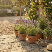 Lavandula angustifolia 'Dwarf Blue' – Nahaufnahme.