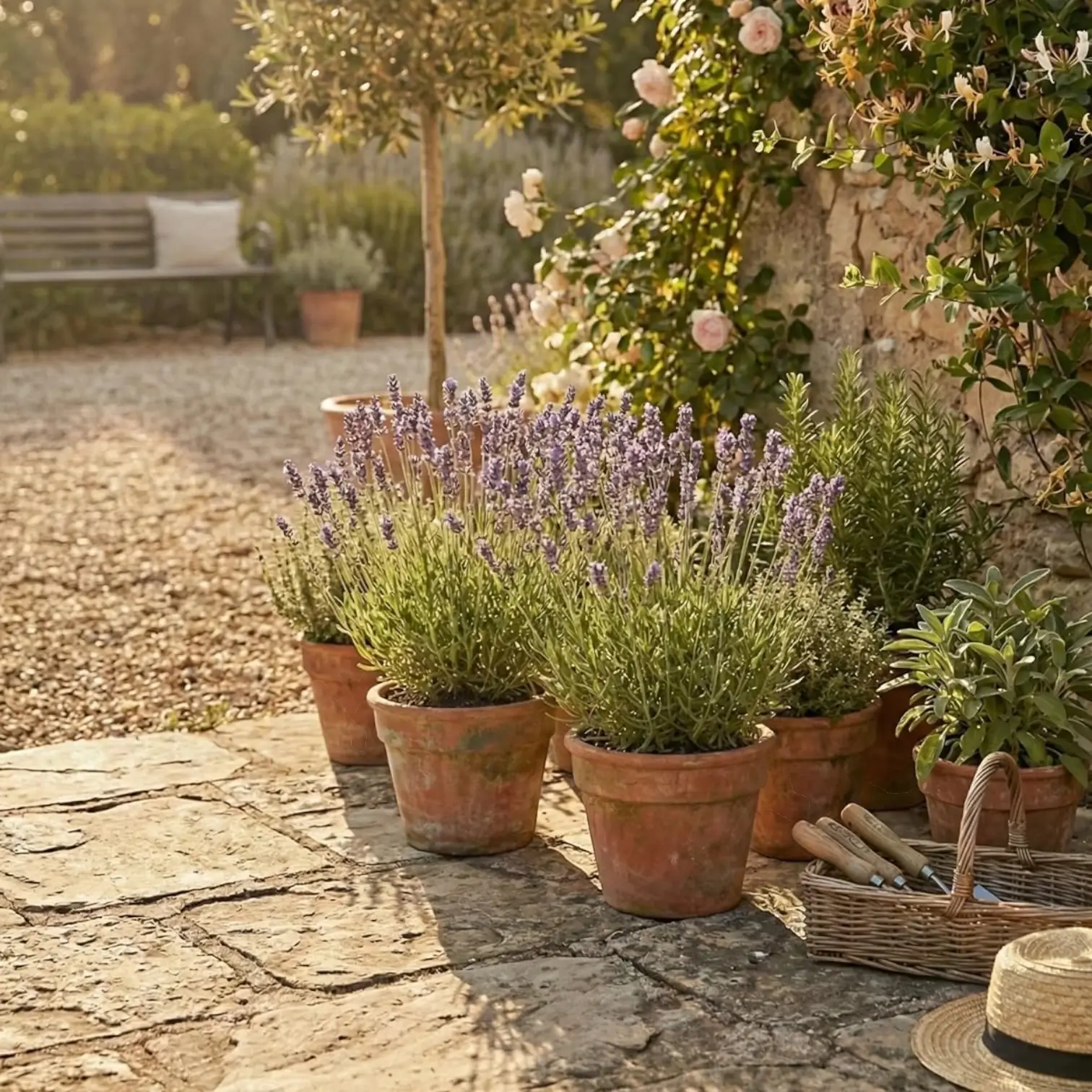 Lavandula angustifolia 'Dwarf Blue' – Nahaufnahme.