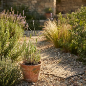 Lavandula angustifolia 'Dwarf Blue' – Nahaufnahme.