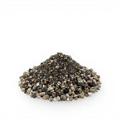 Heap of lithops potting mix  on a white background