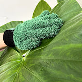Microfiber Dusting Gloves for Plants on white background.