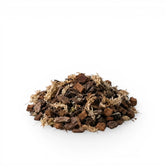 Heap of orchid potting mix  on a white background