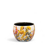 Planter 'Floral White' on white background.