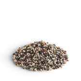 Heap of semi-hydro potting mix on a white background