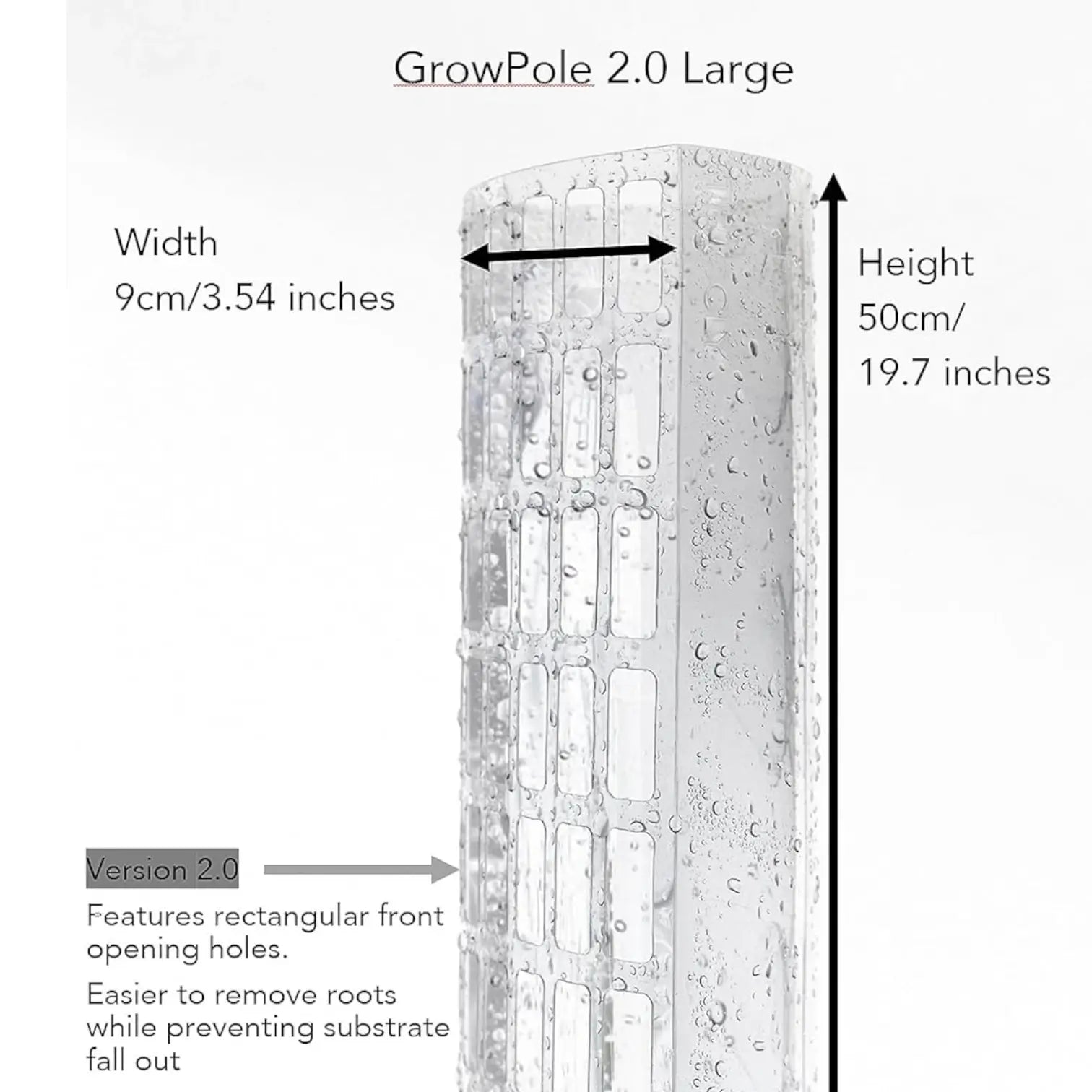 THICCLY® GrowPole™ - The Ultimate Plant Support on white background.