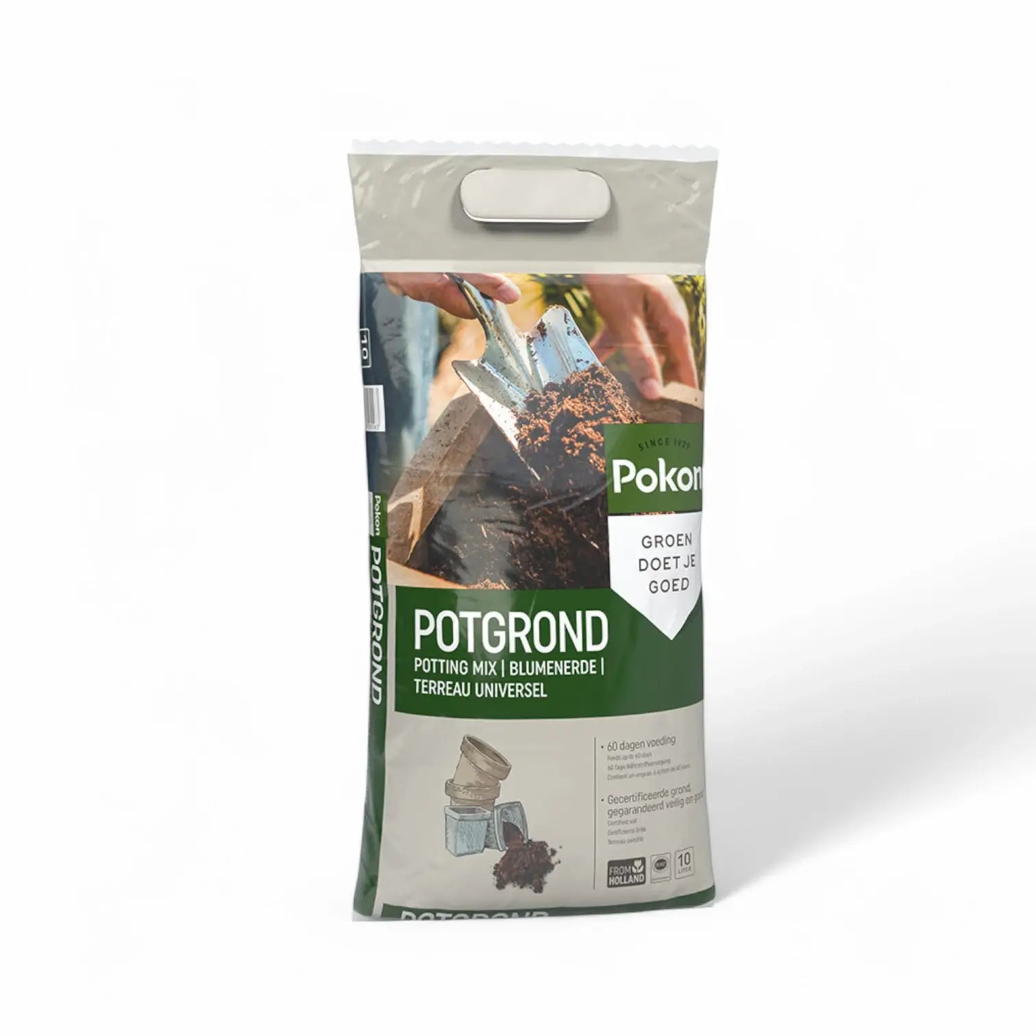 Pokon Universal-Pflanzenerde – Haupt-Produktfoto auf weißem Hintergrund.